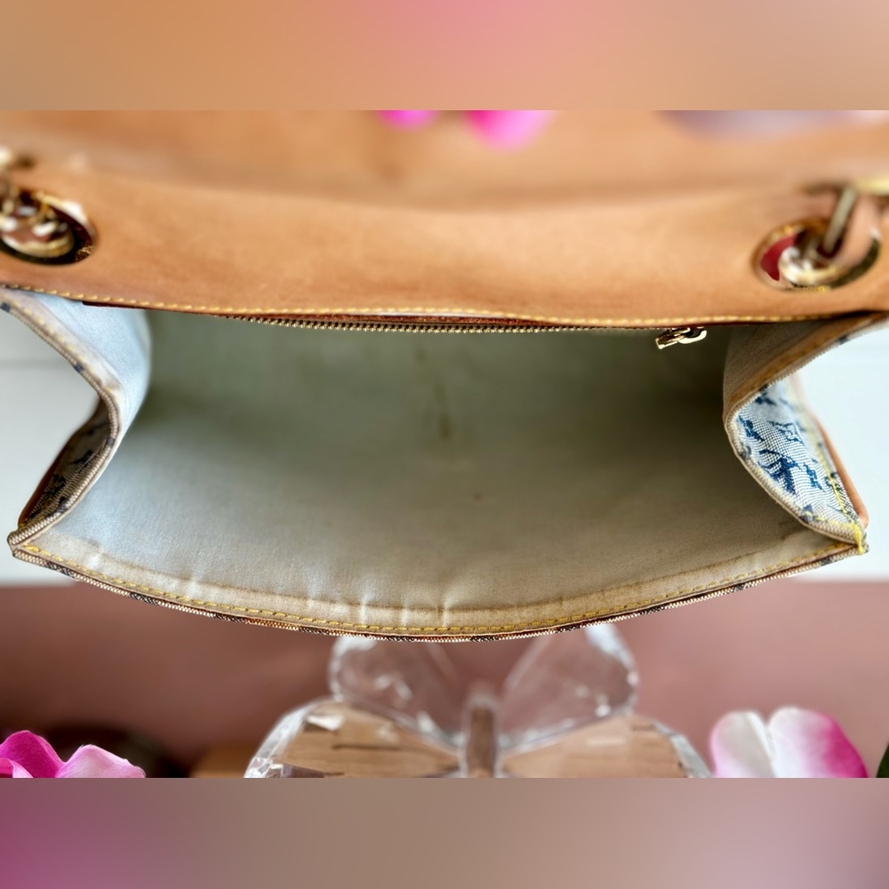 Louis Vuitton Grey/Navy Monogram Mini Lin Camille Crossbody Chain Flap Bag - Picture 13 of 14